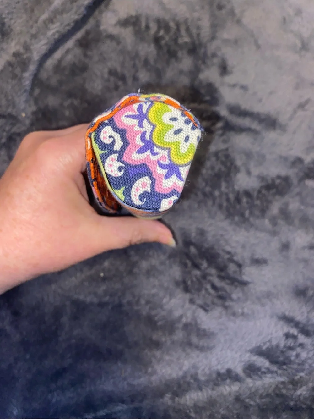 Vera Bradley Floral Fold-Over Glasses Case in Pink, Orange, Navy and Green